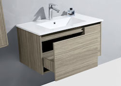 Gloria Emilia Waschtisch mit Waschbecken L80xB4...