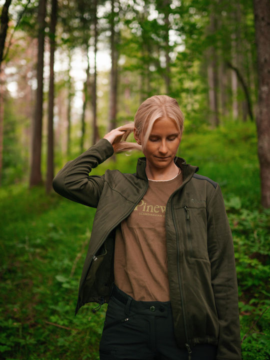 Women's T-shirt Hiking Khaki