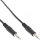 InLine Καλώδιο Ήχου 3.5mm male - 3.5mm male Μαύρο 0.5m