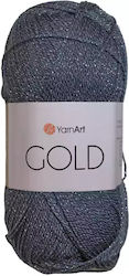 YarnArt Gold Μεταλλικό Μεικτό Γκρι με Ασημί 400...