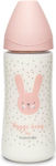 Suavinex Plastic Bottle Hygge Anti-Colic with Silicone Nipple for 4+ months PInk Rabbit 360ml 1pcs