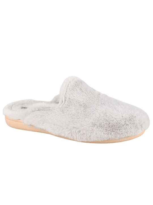 Yfantidis Winter Women's Slippers in Gray color