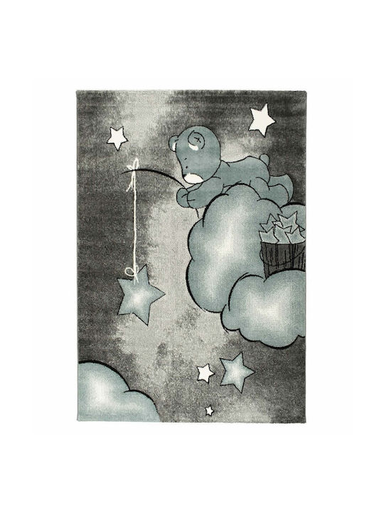 Koulis Carpets 1295a Kinder Teppich Blau 70x150cm