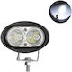 Roundς Waterproof Headlights Car LED 12 / 24V 20W 10cm with White Lighting 1pcs