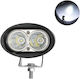 Rundς Wasserdicht Scheinwerfer Auto LED 12 / 24V 20W 10cm mit Weiß Beleuchtung 1Stück