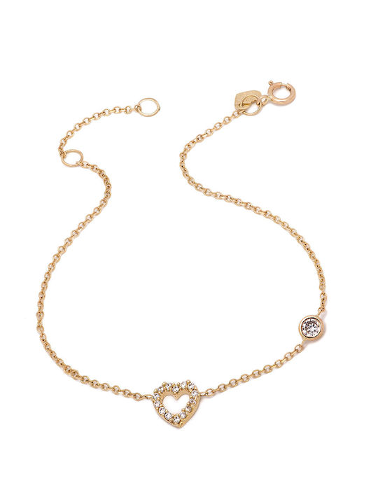 Tasoulis Jewellery Collection Γυναικείο Βραχιόλι από Χρυσό 9K