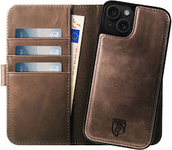 Rosso Elite Wallet Leather Brown (iPhone 15 Plus)