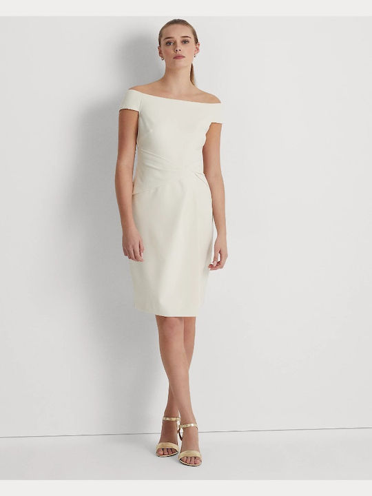 Ralph Lauren Mini Φόρεμα Εκρού