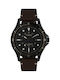 Timex Navi Xl Watch Battery with Brown Leather Strap