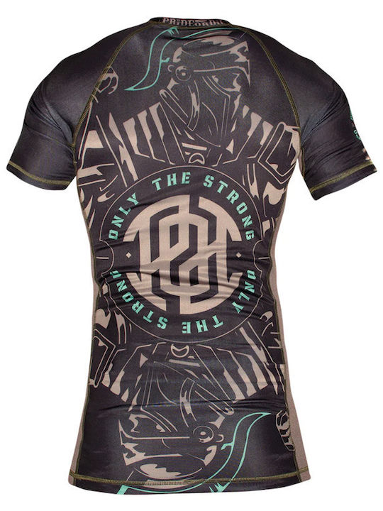 PrideOrDie Bărbați Cu mânecă scurtă Tricou POD211 pentru Jiu-Jitsu Neagră