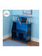 Bücherregal Boden Blau 74x26x81cm