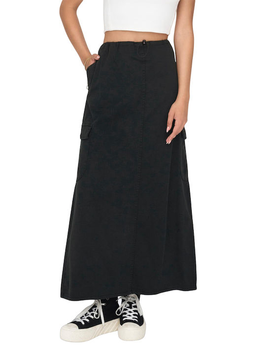 Only Maxi Skirt in Black color