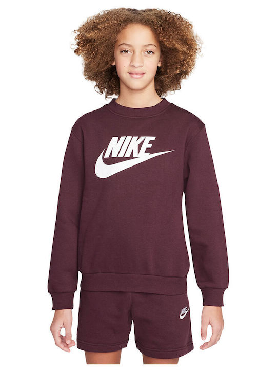 Nike Fleece Kids Sweatshirt Burgundy Sportswear...