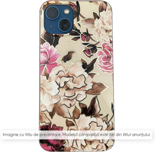 Techsuit Marble Umschlag Rückseite Silikon Lila (Oppo A78 4G - Mary Berry Nackt)