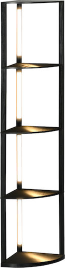 HomCom LED Floor Lamp H163.5xW41cm. Black