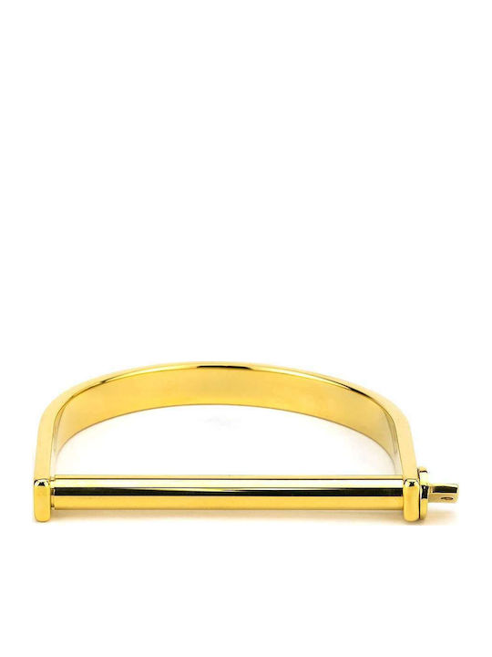 Goldsmith Bracelet Handcuffs from Stainless Steel Gold Plated 5.8cm