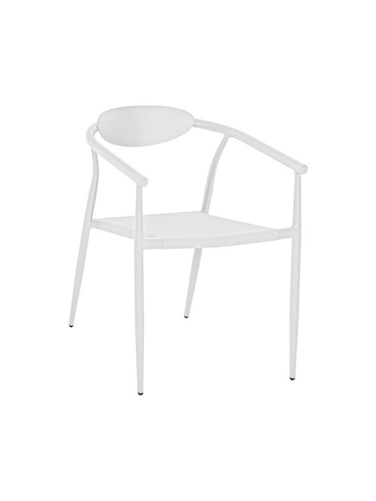 Gartenstühle Aluminium Serly Weiß 56x61x74cm
