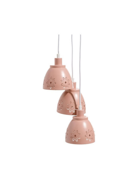 BigBuy Pendant Light Three-Light Pink