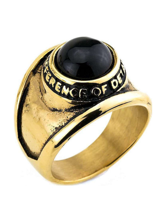 Goldsmith Ανδρικό Δαχτυλίδι από Ατσάλι Επιχρυσωμένο Goldsmith Ανδρικό Δαχτυλίδι από Ατσάλι Επιχρυσωμένο