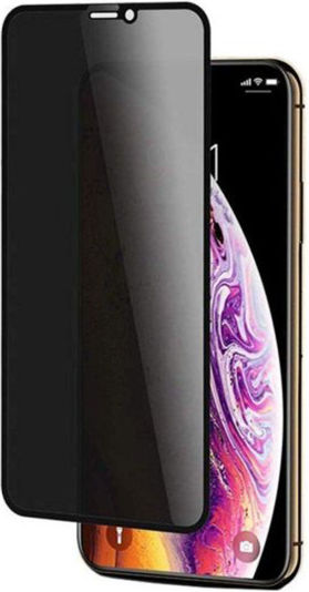 Glass Privacy Full Face Tempered Glass Μαύρο (iPhone 13 Pro Max)