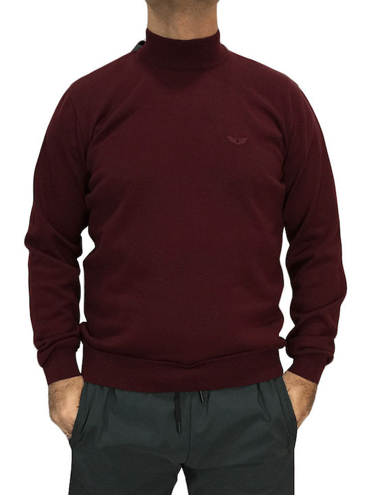 Side Effect Men's Long Sleeve Sweater Burgundy