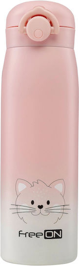 FreeOn Kitty Βρεφικό Θερμός Υγρών Ανοξείδωτο 480ml