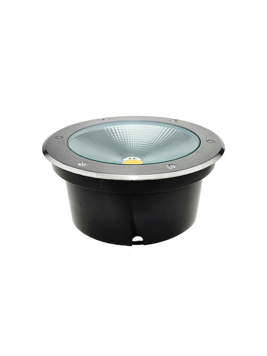 Elmark Spot Floor Lamp LED 20W with Natural White Light IP67 Silver