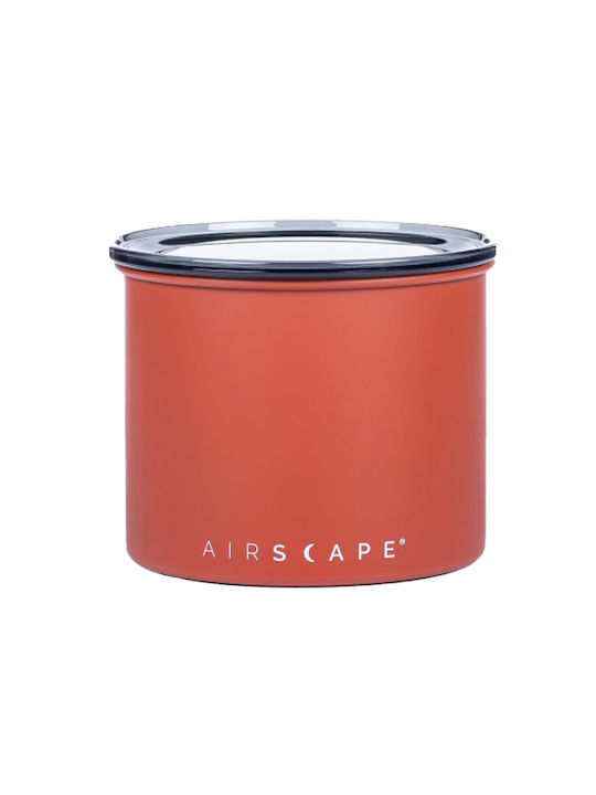 Airscape Βάζο για Καφέ με Αεροστεγές Καπάκι Μεταλλικό Πορτοκαλί