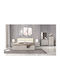 Bedroom Furniture Set Σταχτί 150x200cm 6pcs