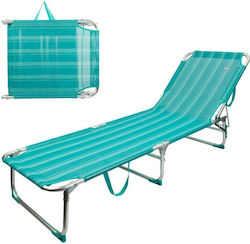 Aktive Foldable Aluminum Beach Sunbed 188x30x58cm