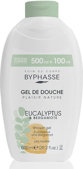 Byphasse Eucalyptus & Bergamote Αφρόλουτρο σε Gel με Γλυκερίνη & Άρωμα Ευκάλυπτος 600ml
