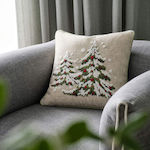 Gofis Home Christmas Decorative Square Pillowcase