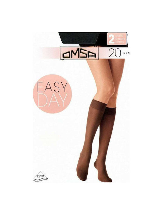 Omsa Easy Day Γυναικεία Καλτσάκια 20 Den Μαύρα