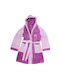 Dimcol Kids Hooded Bathrobe Dark Lila