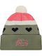 Pom Pom Beanie Γυναικείος Σκούφος με Rib Πλέξη