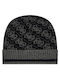 Pol01 Beanie Unisex Beanie Knitted in Black color