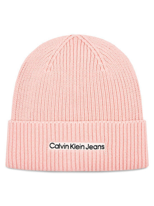 Calvin Klein Knitted Beanie Cap Pink