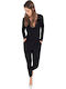 Γυναικεία Ολόσωμη Φόρμα Μαύρο (10001/BLACK)