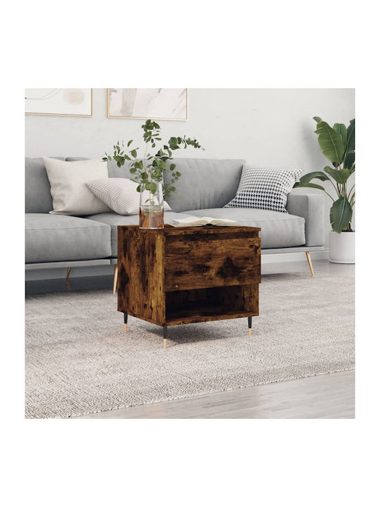 Rectangular Wooden Side Table Καπνιστή Δρυς L50xW46xH50cm