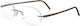 Silhouette Rame Ochelari Pentru Femei Metalice Rame De Ochelari Cu Prescripție Din Titan Maro SILH5529/GA 6060 52 19 145