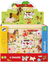 Puzzle pentru Copii cu Îmbinări Woodyland