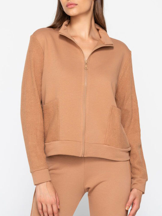 Luna Women's Cardigan Camel.