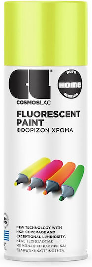 Cosmos Lac Σπρέι Βαφής Fluorescent Paint με Glitter Εφέ Κίτρινο 494 400ml