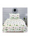 Joli Sheet Set Single with Elastic Band Cotton Ecru 160x270cm 3pcs