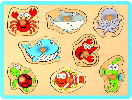 Puzzle Pentru Copii Pegged Pentru 1.5+ Ani 8 Piese Joueco
