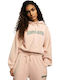 Damen Sweatshirt Kapuzen Pink