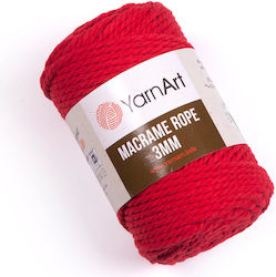 YarnArt Macrame Rope 3mm Μακραμέ Βαμβακερό Κόκκ...