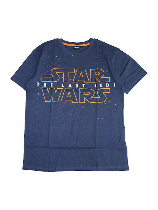 Star Wars T-shirt Star Wars Navy Blue Cotton