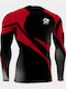 Athlon Long Sleeve Shirt 125-1858 for Jiu-Jitsu Red
