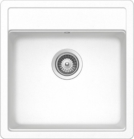 Schock Drop-In Spüle aus Verbundgranulat B49xT51cm Weiß